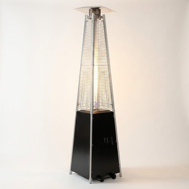 48,000 BTU Pyramid Standing Patio Heater Propane Heater for Outdoor Use with Wheels Ideal for Backyard Balcony 6-8 — Studio Shot