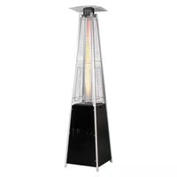 48,000 BTU Pyramid Standing Patio Heater Propane Heater for Outdoor Use with Wheels Ideal for Backyard Balcony 6-8