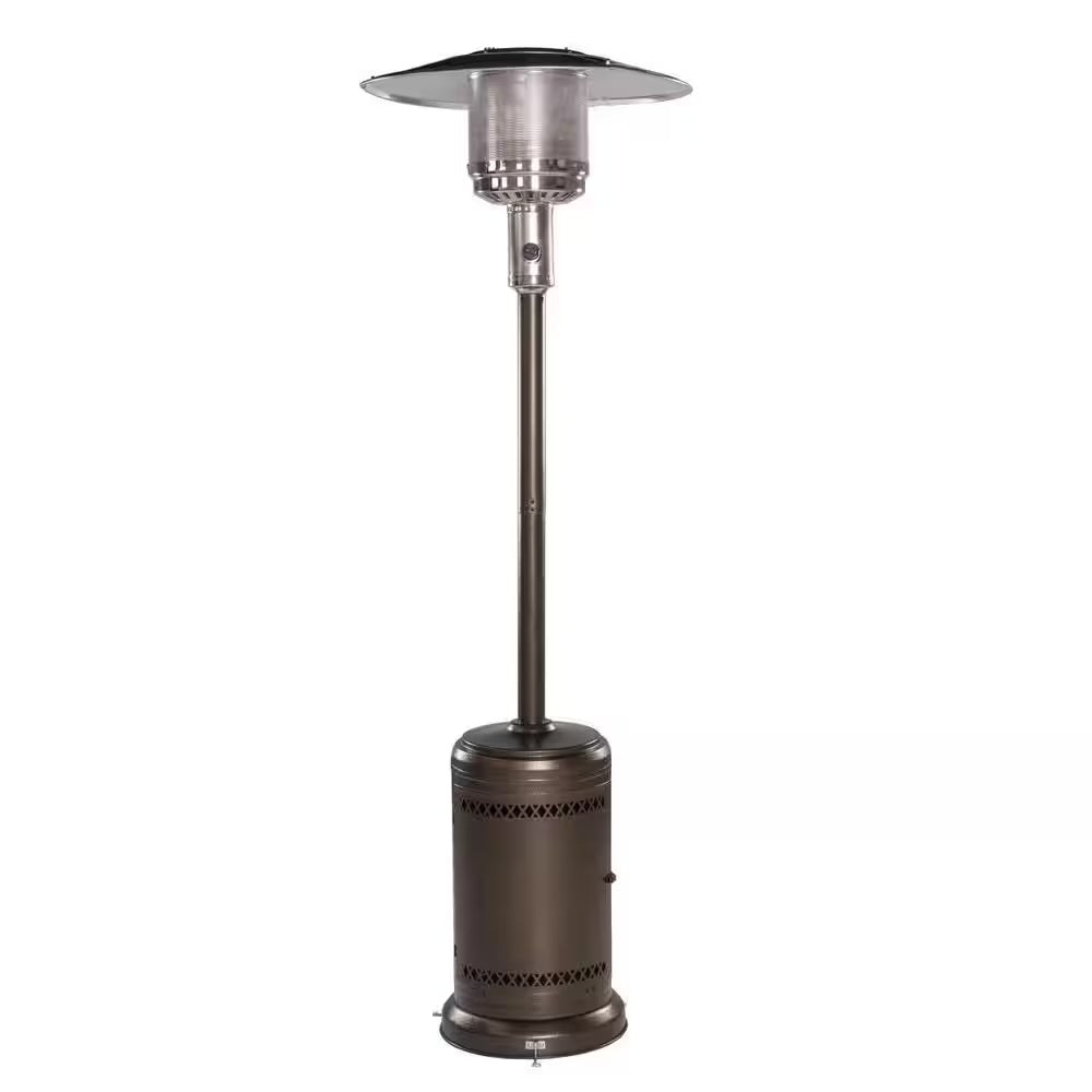46000 BTU Propane Steel Freestanding Patio Heater Bronze