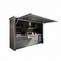 Outdoor Kitchen Pod Built for Year-Round Entertaining, Moisture Resistant Steel, Modular Design, Sheltered BBQ